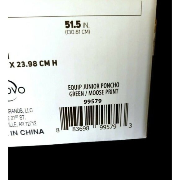 OS Junior Poncho Sleeping Bag Blanket Carry Case Zipper Pouch Moose Print NEW - Picture 6 of 10